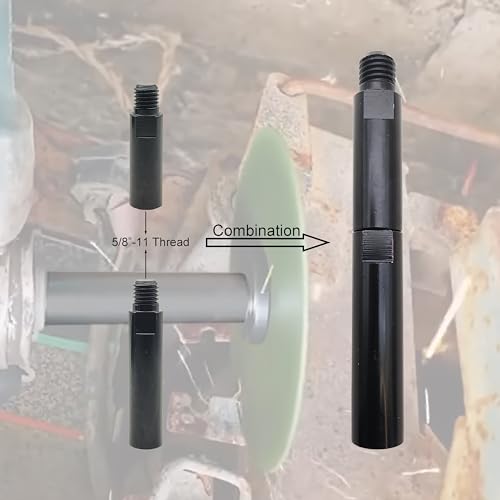 5/8"-11 Angle Grinder Extension Shaft Set Airway Buff Extender Kit 3 Packs Connecting Rod for Car Polisher and Angle Grinder 3inch, 3.9inch, 5.5inch