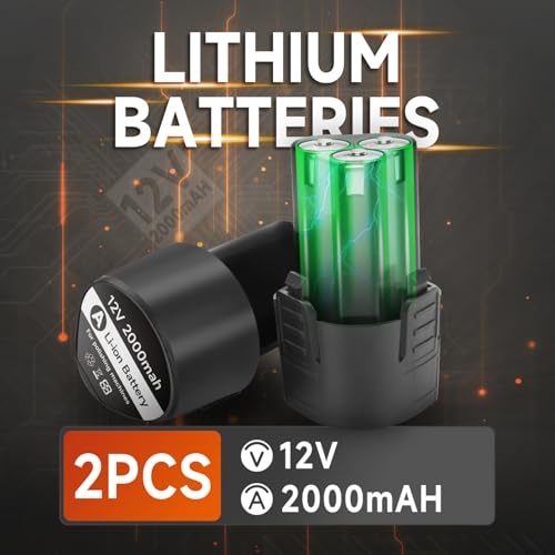 Cordless Car Buffer Polisher with 2PCS 2.0Ah Battery, (5 Inch/6 Inch) 8 Variable Speed Portable Buffer Polisher Kit, Extra 18PCS Attachments for Car Detailing/Polishing/Waxing