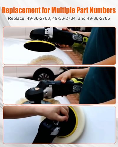7" Polishing and Finishing Pad Kit Replace 49-36-2783 49-36-2784 49-36-2785, Fit for Milwaukee M18 Polisher 2738, 7 inch