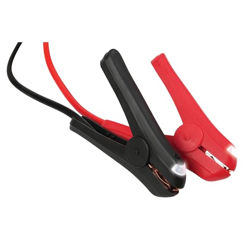 Performance Tool W1675 10ft 4GA Lighted Jumper Cables - Tangle-Free, Heavy Duty Clamps, Suitable for Trucks, SUVs, and Other Large Vehicles - style: 4GA x 10' (220 AMP) W/LEDs