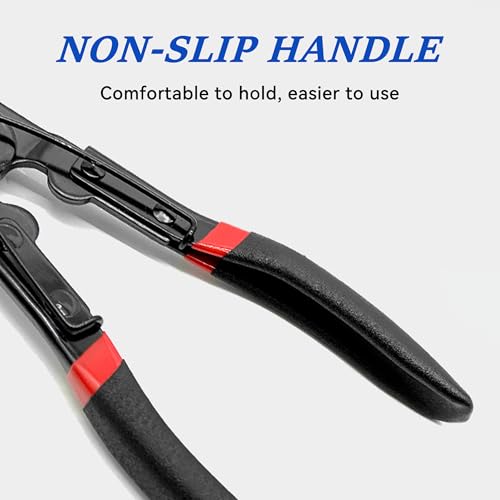 Panel Clip Removal Plier, Automotive Door Panel Upholstery Trim Clip Removal Tool, Remove Push Pin and Press in Trim Clip Fasteners Lift Action Plier (Black) - color: Black