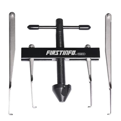 FIRSTINFO Crankshaft Camshaft Seal Puller with 2 Pairs of Hooks | Fits 27-80 mm / 1-3.1" oil seals removal • 4.6 in x2 + 2.87 in x2 hooks • Hook-tip engagement • Made in Taiwan - size: Removal Puller Kit