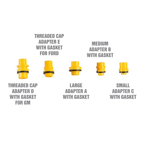 OEMTOOLS No-Spill Coolant Funnel Kit, Dual Mode 7" LED Work Light, 15 Piece Fluid and Oil Funnel Set, 600LM LED Flashlight, Allows Access to Hard-to-Reach Radiators