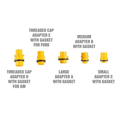 OEMTOOLS No-Spill Coolant Funnel Kit, Dual Mode 7" LED Work Light, 15 Piece Fluid and Oil Funnel Set, 600LM LED Flashlight, Allows Access to Hard-to-Reach Radiators