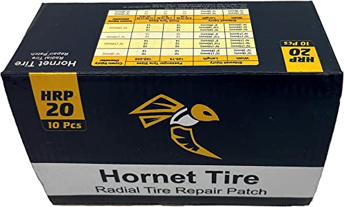 Reinforced Heavy Duty Radial Tire Repair Patches HRP-20 (5"x3") - size: 5"x3"