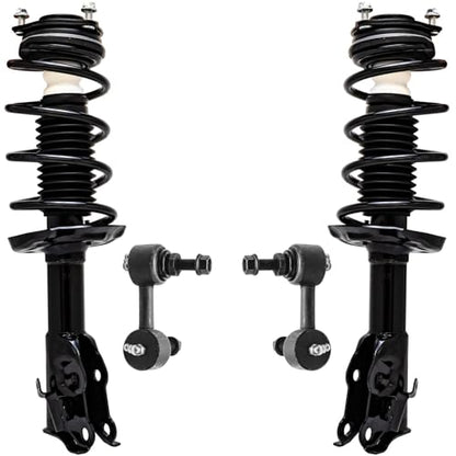 Detroit Axle - Front Struts & Coil Springs Sway Bar Links Replacement | for 2006-2011 Honda Civic 1.8L Coupe - 4pc Set - size: 4QS47367/ sway kit