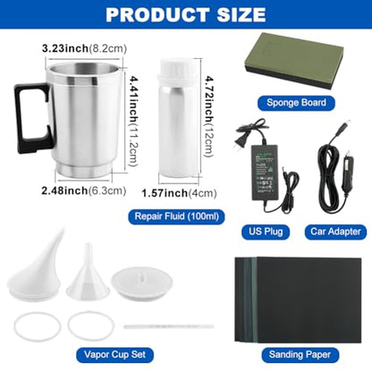 Saycker Car Headlight Restoration Kit, Auto Headlight Lens Polish Repair Kit Atomizing Cup Headlight Renovation Tool Auto Restore Kit, Headlight Restoration Wipe & Washer Kit