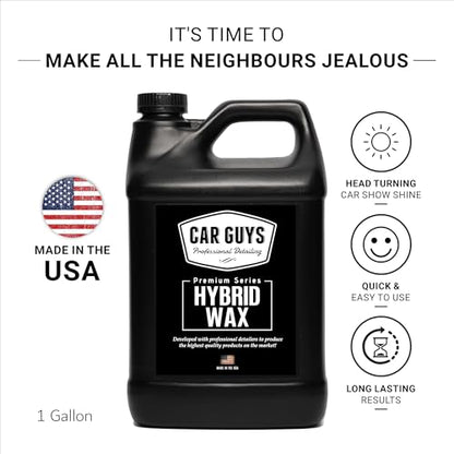 CAR GUYS Hybrid Spray Wax 1 Gallon Refill | Advanced Car Wax | Long Lasting and Easy To Use | Safe on All Surfaces | 1 Gallon (Sprayer Not Included) - size: Spray Wax – 1 Gallon Refill