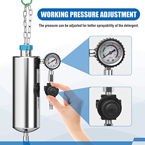 Fuel Injector Cleaner Kit, Non-Dismantle Fuel Injection System Cleaner Tester 1L 150PSI Fuel Injector System Cleaning Machine Tool Catalytic System Cleaner Converter Cleaner for Gasoline Cars Vehicle - size: Fuel Injector