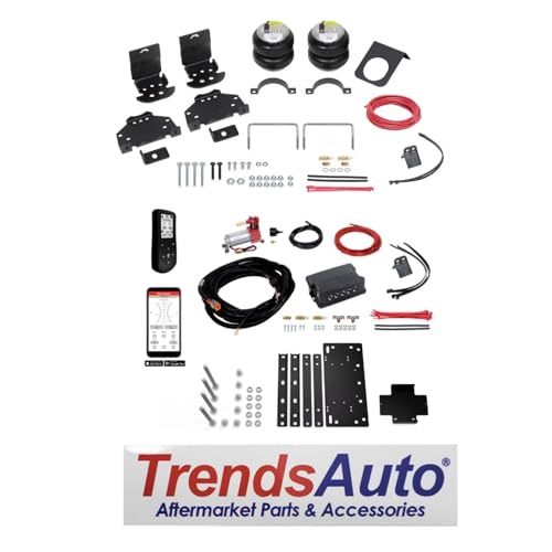 TrendsAuto Firestone Airide Ride-Rite Rear Air Springs Kit with Standard Compressor Dual Wireless App & Remote fits 2008-2026 E450 Cab-Chassis & Class C Motorhome | TrendsAuto Decal | 2622 2933 - size: Dual Path