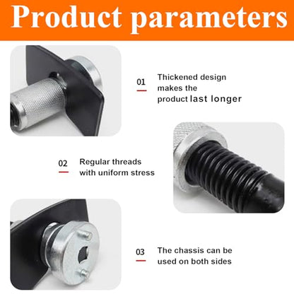 Brake Caliper Piston Rewind Tool,Car Rear Brake Pad Wind Back Tool,Right Handle Set Brake Caliper Wind Back Tool,Brake Piston Wind Back Tool for Replacement of Rear Brake Pad - size: Universal Style