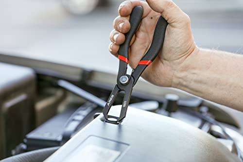ARES 10071-30 Degree Push Pin Removal Pliers - Easily Removes Push Pin Style Fasteners - Prevents Damage to Trim and Fasteners - size: 30 Degree Push Pin Clip Removal Pliers