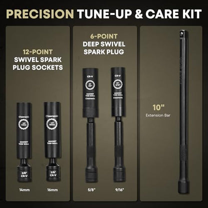Digital Torque Wrench 3/8 Drive, 5.0-99.6 ft.lb ±1% Accuracy Electronic Torque Wrench Set with Buzzer and LED Inch Pound Torque Wrench with Spark Plug Socket for Car Repair Automobile Desert Tan - size: 3/8 Drive 5.0-99.6 ft.lb