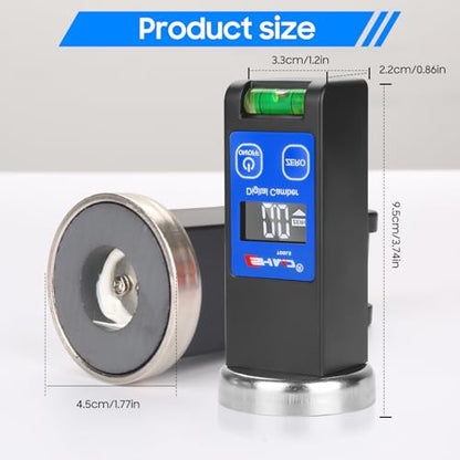 Digital Camber Gauge, Wheel Alignment Tool, Caster Camber Meter with Magnetic Base, LCD Display for Car Truck SUV Suspension Adjustment