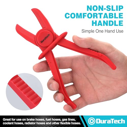 DURATECH 3-Piece Hose Pinch Clamp Pliers for Fuel, Brake and Radiator Hoses | Pinch Pliers, Line Clamp Pliers Set - size: 3-Piece, style: Straight