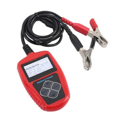 12V Car Battery Tester CCA 100 to 2000 220AH Digital Automotive Load Tester Battery Analyzer Cranking Charging Test Tool with Wide CCA Range and Multifunctional Diagnostics for