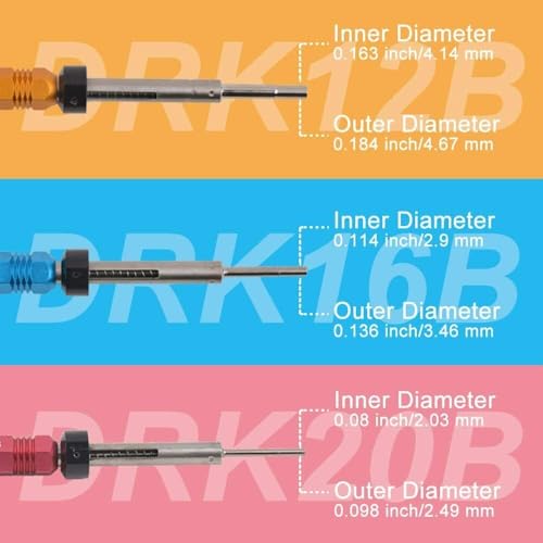 JRready ST5135 Extraction Tool Kit, DRK12B M81969/19-02 DRK16B M81969/19-01 DRK20B M81969/19-06,Terminal Pin Removal Tool Kit