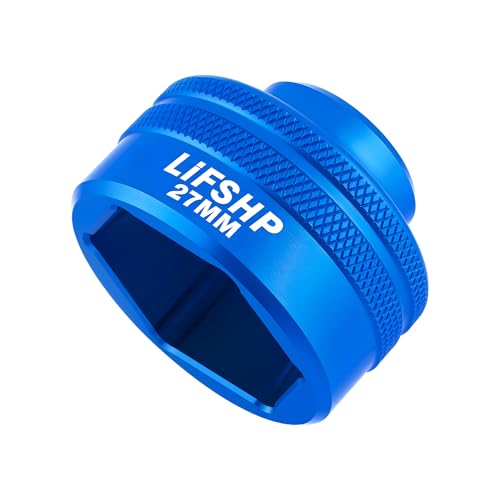 27MM Oil Filter Socket,3/8" Drive For BMW330i Mercedes Ford Nissan Dodge Hyundai Kia Mini Fiatand Other Vehicles Oil/Fuel Filter Removal Tool-Blue - color: Blue, size: 27MM