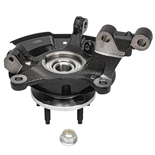 Detroit Axle - Steering Knuckles Kit for 2011-2014 Ford Edge, 2011-2015 Lincoln MKX, 2 Front Steering Knuckles and Wheel Bearing Hubs 2 Rear Wheel Bearing Hubs Replacement - size: 4UW48703-V1/Kit