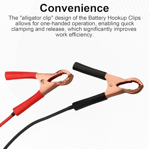 QQZ Battery Clamps Cable Clip Set PPTK0025 for Power Probe 3/3S/3Ez, Power Circuit Probe Tool accessories,Alligator Clip Lead set