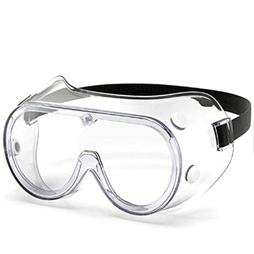 Protective Safety Goggles, Clear Lens & Anti Fog, Adjustable Head Belt Lightweight & Durable, 6 Pack - style: Clear Lens 6 Pack Safety Goggle