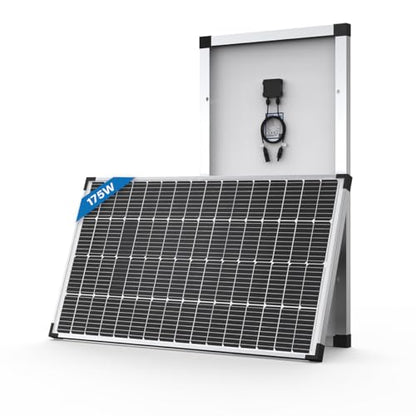 ACOPOWER Solar Panel 175Watt 12 Volt,Monocrystalline High-Efficiency 175 Watt PV Module Power Charger for RV Caravan Marine Camper Rooftop Farm Battery and Other Off-Grid Applications - size: 175W