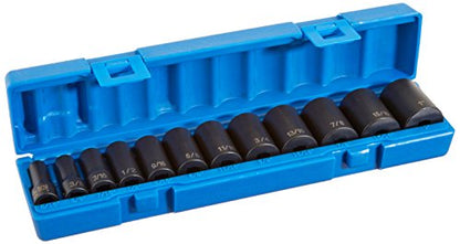 Grey Pneumatic (1213SD) 3/8" Drive 12-Piece Semi-Deep Standard Socket Set - style: 12 Piece Semi-Deep Standard Set