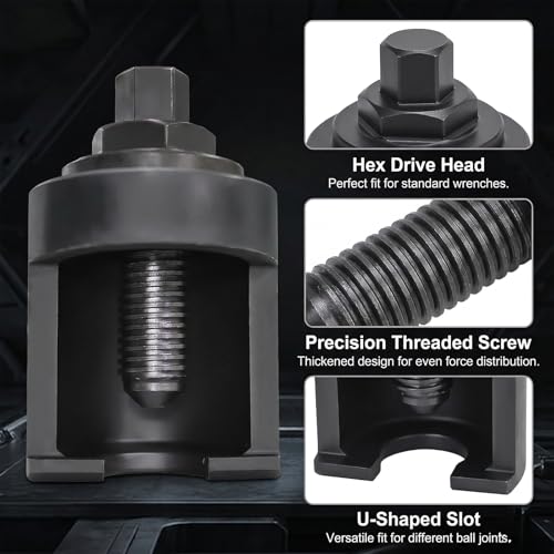 40mm Truck Ball Joint Separator, Heavy Duty Ball Joint Removal Tool | Forged manganese steel, suspension repair, 40 mm One-Piece Universal Ball Joint Puller,trucks, buses, construction equipment