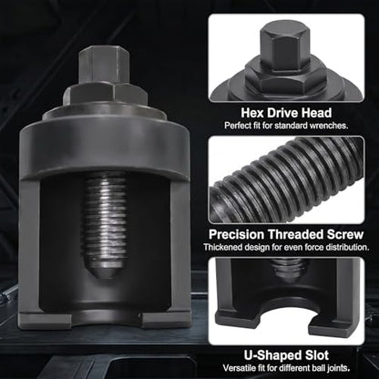 40mm Truck Ball Joint Separator, Heavy Duty Ball Joint Removal Tool | Forged manganese steel, suspension repair, 40 mm One-Piece Universal Ball Joint Puller,trucks, buses, construction equipment