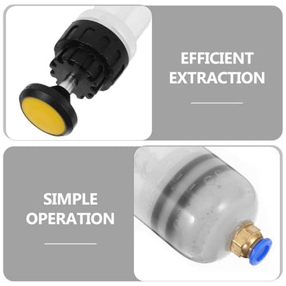 Ipetboom Manual Oil Fluid Extractor Pump 200cc with Design for Automotive Brake and Engine Oil Transfer, Vacuum Fluid Transfer Tool for Car Maintenance and Fuel Suction