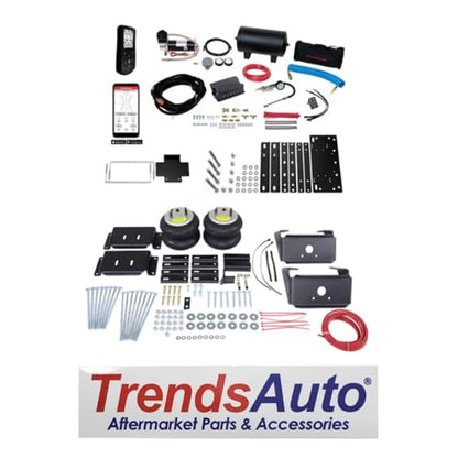 TrendsAuto Firestone Airide Ride-Rite Rear Air Springs Kit & Air Command Dual Wireless App & Remote Extreme Compressor with Tank Kit fits 2010-2026 Ram 4500 5500 Cab-Chassis | TrendsAuto Decal - size: Dual Path (Remote & App)