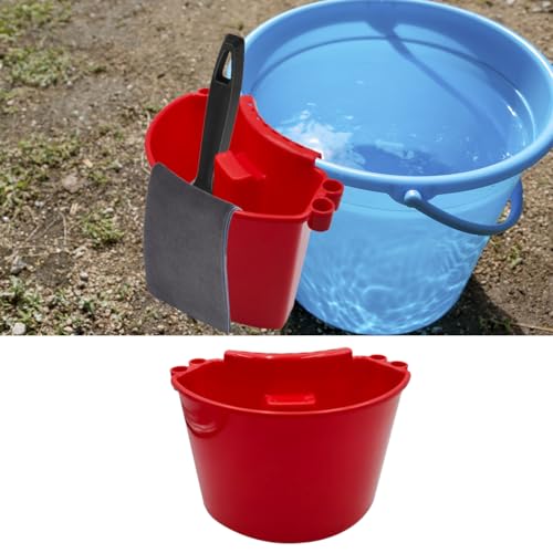 Craedli Car Detailing Bucket Organizer, Multipurpose Auto Hanging Cleaning Tool Organizer, Universal Portable Vehicle Washing Bucket Accessories for Car, Home, Garden, Camping (Red) - color: Red