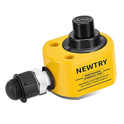 NEWTRY Hydraulic Ram Jack 20T Hydraulic Cylinder Low Profile Ram Jack Multi-Section 1.2” Stroke Lifting Cylinder Mini, Portable for Machinery, Bridge, Construction - size: 20T