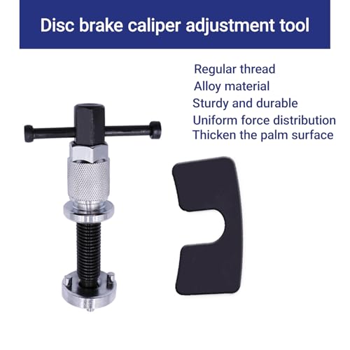 Automotive Brake Caliper Piston Rewind Kits Car Brake Piston Wind Back Tool, Right Handle Set Vehicle Compression Tool for Disk Pad Universal for RV SUV Truck