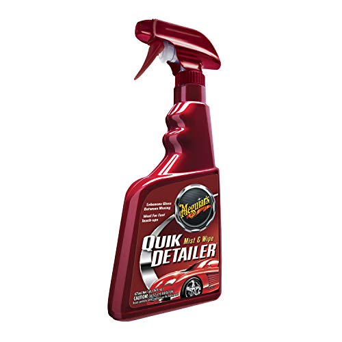 Meguiar's Quik Detailer Mist & Wipe - Easy to Use Car Spray Detailer Lifts Light Dust, Fingerprints, Smudges, and Fresh Contaminants - Perfect to Enhance Shine and Protection Between Washes, 16 Oz - size: 16 Fl Oz (Pack of 1)