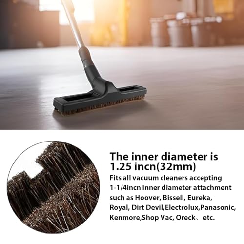 11 Pcs Universal vacuum brush attachment, vacuum accessories and attachments, 1 1/4 inch vacuum attachments for shop vac accessories, Floor Brush Vacuum Extension Wand Vacuum Hose Adapter - size: 11 Pcs