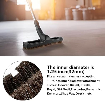 11 Pcs Universal vacuum brush attachment, vacuum accessories and attachments, 1 1/4 inch vacuum attachments for shop vac accessories, Floor Brush Vacuum Extension Wand Vacuum Hose Adapter - size: 11 Pcs