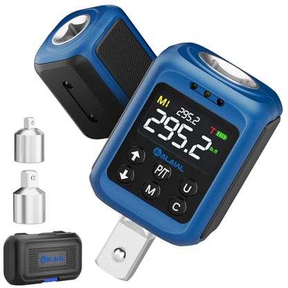 Digital Torque Adapter 1/2" Drive, 4.4-295.2 Ft-lb/6-400 Nm | Digital Torque Wrench Converter, Buzzer&LED Indicator, Adapters for Auto Repair, Truck Maintenance, Machinery, Moto, Off-road - size: 4.4-295.2 Ft-lb/6-400 Nm