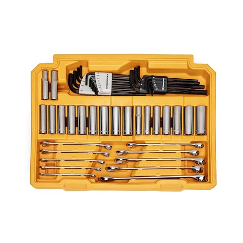 GEARWRENCH Mechanics Tool Set in 3 Drawer Storage Box, 232 Pc, 1/4 in and 3/8 in Drive, Metric/SAE | GW72LLCBMTS - style: 232 Piece