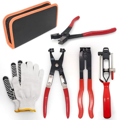 CV Boot Clamp Tool Hose Clamp Plier Axle Boot Clamp Plier For Car Repair | CV Joint Boot Clamp Pliers Hose Clamp Pliers ATV CV Axle Boot Clamp Pliers Clic-R Type Pliers Tool ﻿