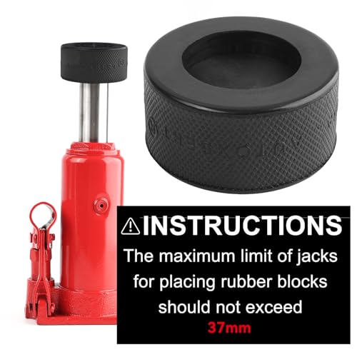 1.45inch Universal Bottle Jack Pad Rubber Anti-Slip Adapter Support Puck Block Car Lift Tool for 8T 10 T Bottle Jacks Jacking Points Repair 37mm - size: 37MM