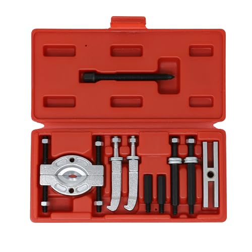 CTA Tools 3035 Bearing Separator and Puller Set – Compact Gear and Pulley Removal Kit with Yoke, Extensions, and Wiper Arm Puller – Includes Blow-Molded Case