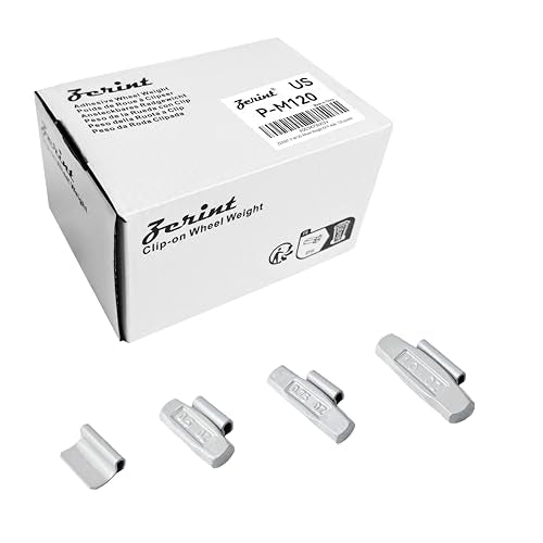 P-M120 Wheel Weight Kit P Style Grey 120pcs/kit: 1/4oz, 1/2oz, 3/4oz, 1oz 30pcs Each - size: P-M120
