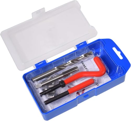 M12 X 1.25 Thread Repair Kit, Metric Helicoil Kit with HSS Drill Bit, 10PC Wire Thread Inserts - size: M12 x 1.25mm