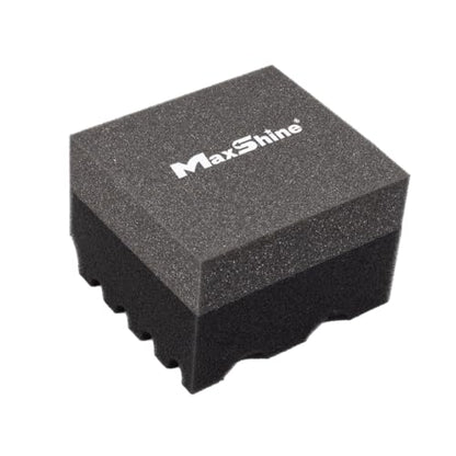 Maxshine Hydro-Tech Tire Foam Applicator Pad Waxing Sponge for Car Detailing, Zigzag-Cut Design for Superior Coverage – Scratch-Free Sponge for Tire Shine, Wax, Sealants & Glazes