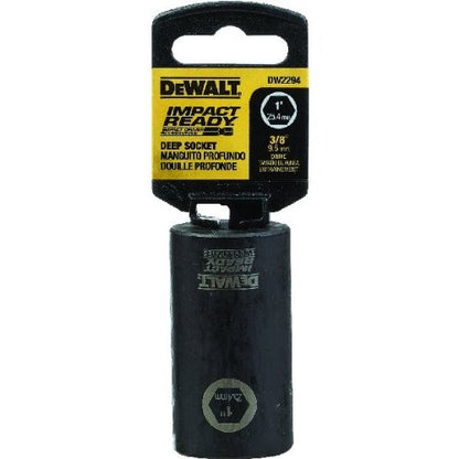 DEWALT DW2294 3/8" Dr 1" Impact Deep Socket - size: 1 Count (Pack of 1), style: 1"