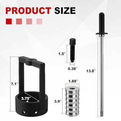 3.75" CV Axle Puller Tool with 8 Bolts, Axle Shaft Removal Tool, Slide Hammer Puller Set Heavy-Duty for UTV/ATV, Trucks