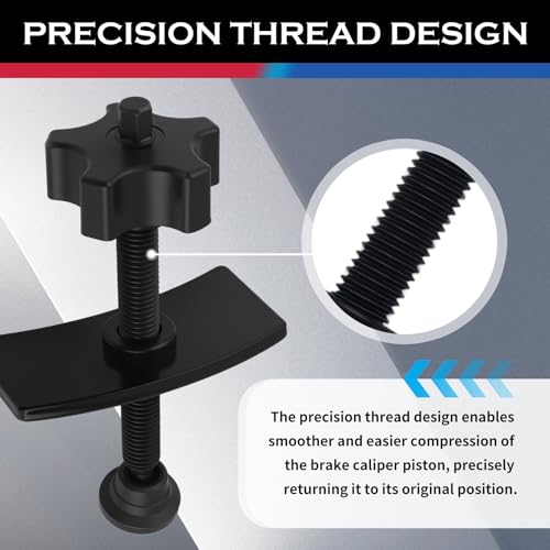 Disc Brake Caliper Compression Tool with 10mm Wrench,Heavy Duty Caliper Piston Compressor Tool Brake Pad Spreader,Professional Brakes Calipers Tools Automotive Tools