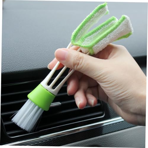Zerodeko 3pcs Car Air Vent Cleaning Brush Set Mini Duster Interior Crevice Detail Brush for Dashboard and Air Conditioner Vents Automotive Dusting Tools