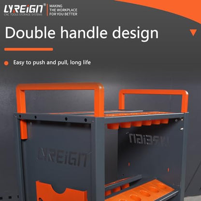 Mobile CNC Tool Storage Cart, CNC Tool Holder Utility Carts with Wheels, CNC Trolley is Suitable for Warehouses Storehouse Factory Garage - size: CAT/BT40-28CAP